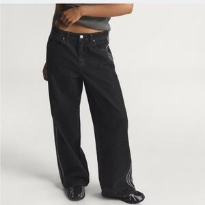 adidas Originals Black Wide Leg Jeans